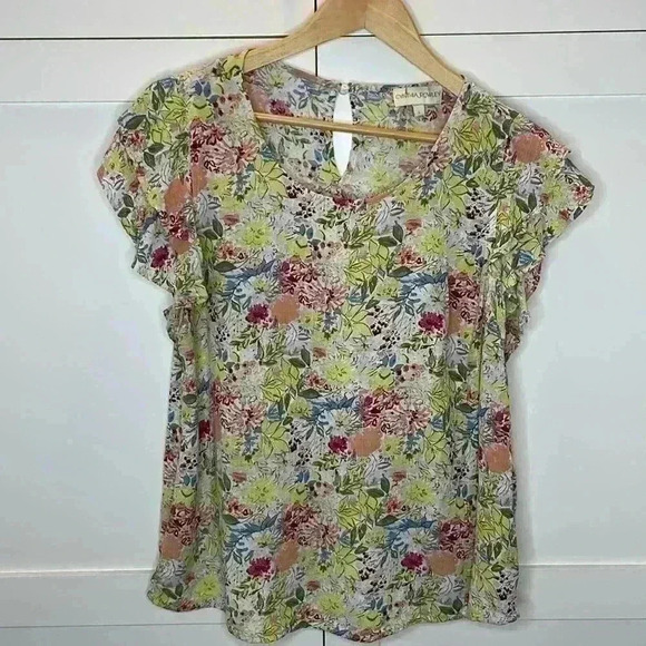 Cynthia Rowley Women’s Flower Blouse Size: Large - Picture 1 of 9